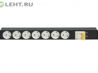 TLK-RS07M-C25-BK: Блок розеток для 19″ шкафов