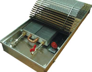EVA COIL - KGB  встраиваемые в пол конвекторы с вентилятором