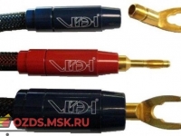 Позолоченное основание разъема Van den Hul BERRI Bus Connector. Для кабеля 10 мм. Маркировка красная