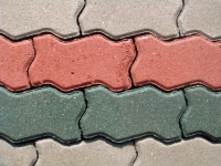 Тротуарная плитка вибропрессованная *Волна* 80 мм серая