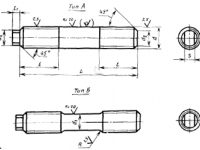 Шпильки для фланцевых соединений по ГОСТ 10494-84