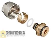 Фитинг коллекторный для металлополимерных трубы Valtec VT.4420 20 (2,0) мм x 3/4″