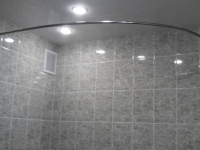Карнизы из полированной нержавеющей стали для штор в ванную 